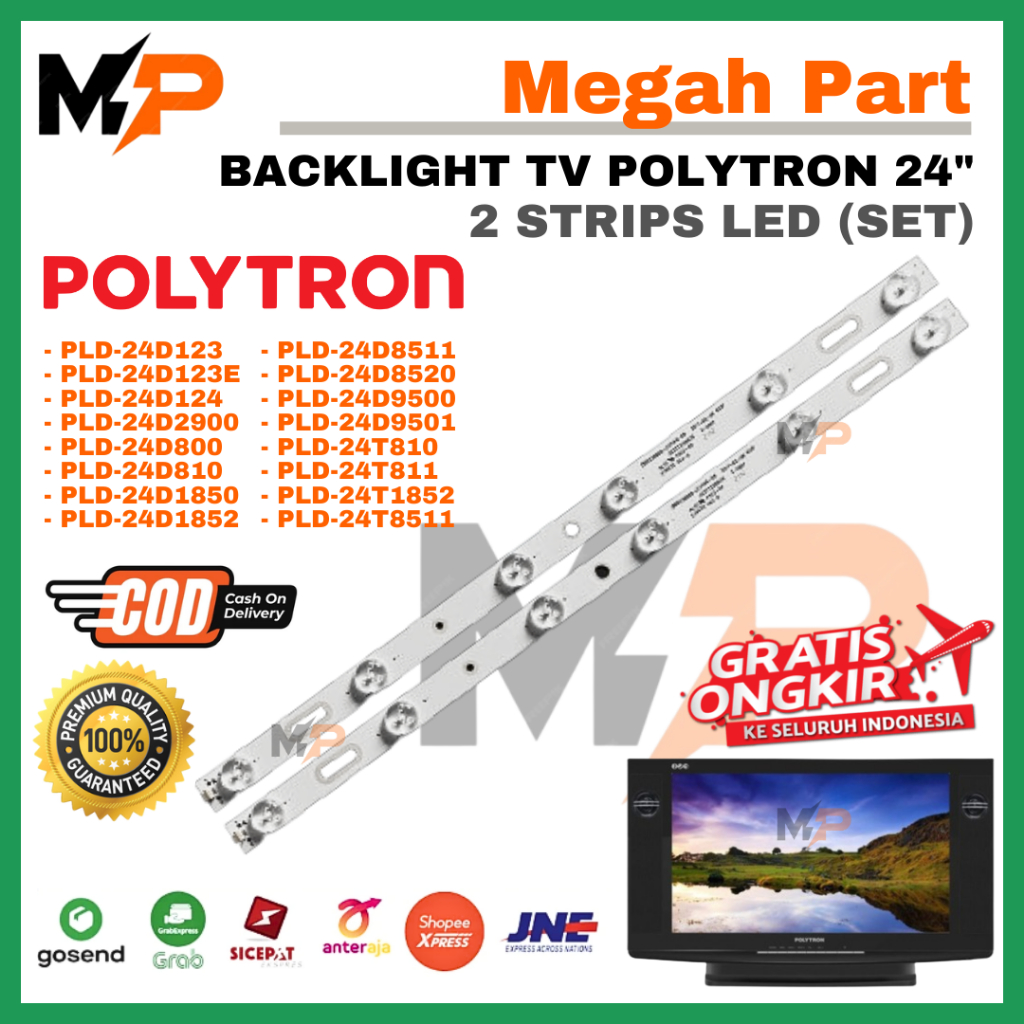 BACKLIGHT TV POLYTRON 24 INCH - PLD24D8511 PLD24D8520 PLD24D9500 PLD24D9501 - BACKLIGHT TV POLYTRON 