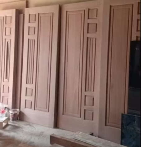 Daun pintu kayu Meranti Bayur oven ukuran 80x200