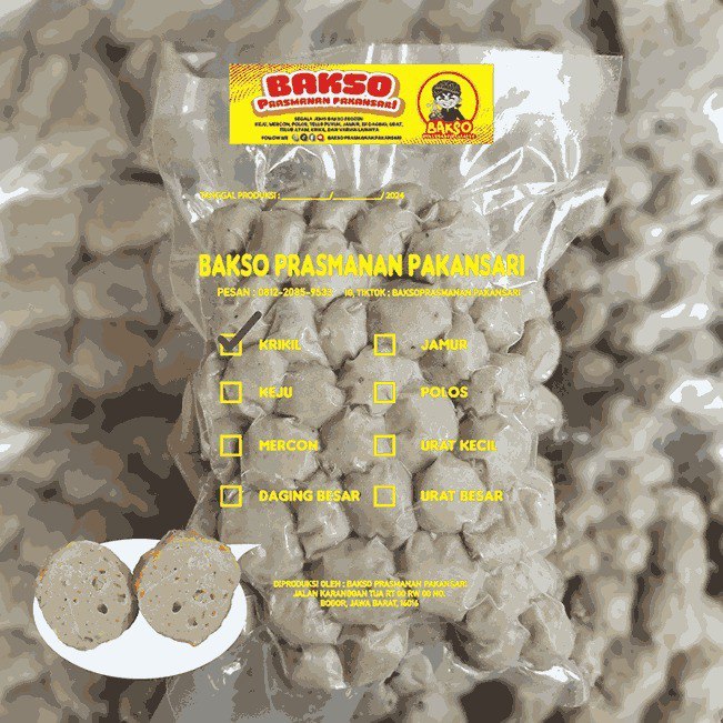 

[BAKSO VIRAL] Bakso Prasmanan Pakansari Bakso Krikil Isi 100