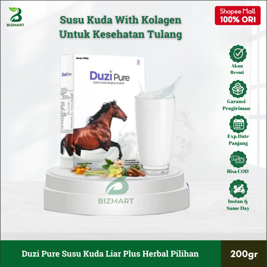 

Duzi Pure Susu Kuda Liar Asli Sumbawa 200gr Solusi Kesehatan Tulang 100% Original