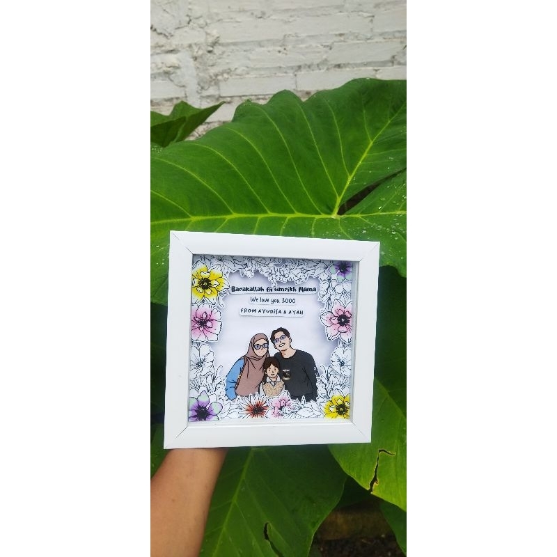 scrapframe/kado wisuda/kado nikahan/kado anniversary/frame 3D/pop up frame