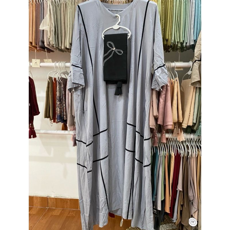 KAFTAN KAIRO SET HIJAB RAYON PREMIUM