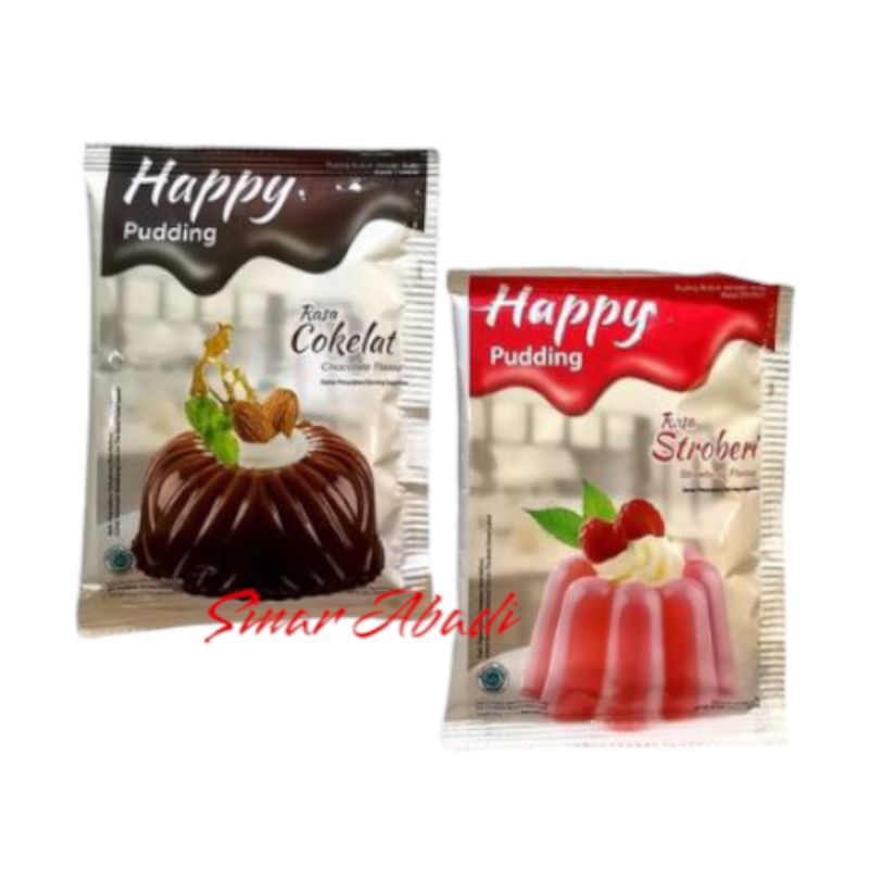 

Happy Puding Coklat/ Happy Puding Stroberi / Nutrijel /Puding 60gr