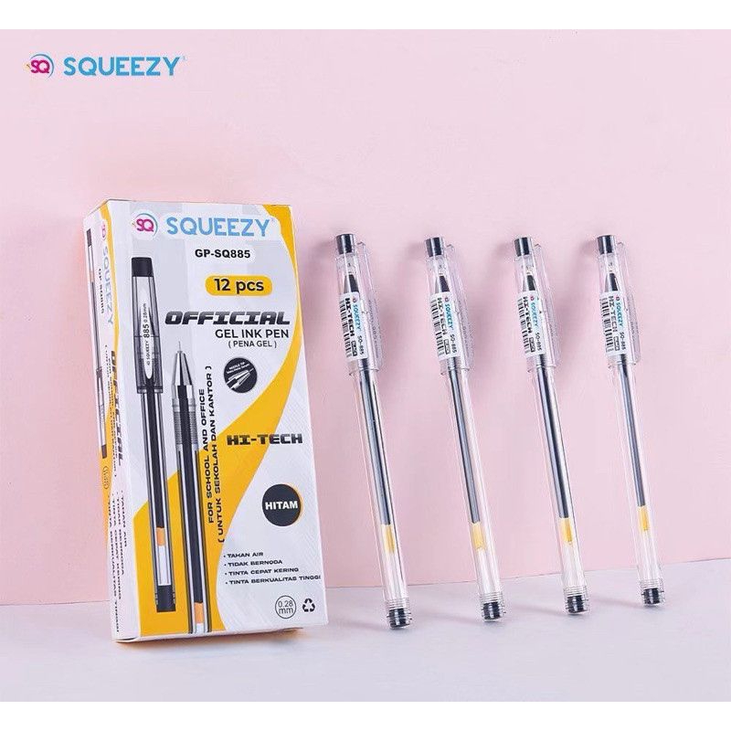 

Pulpen Gel Hi-tech Squeezy(12pcs)/Bolpoint Hitech
