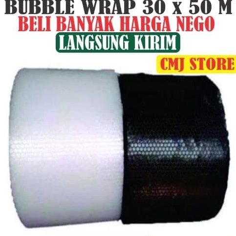 

BUBBLE WRAP ROLL 3CM X 5M HITAM dan BENING READY