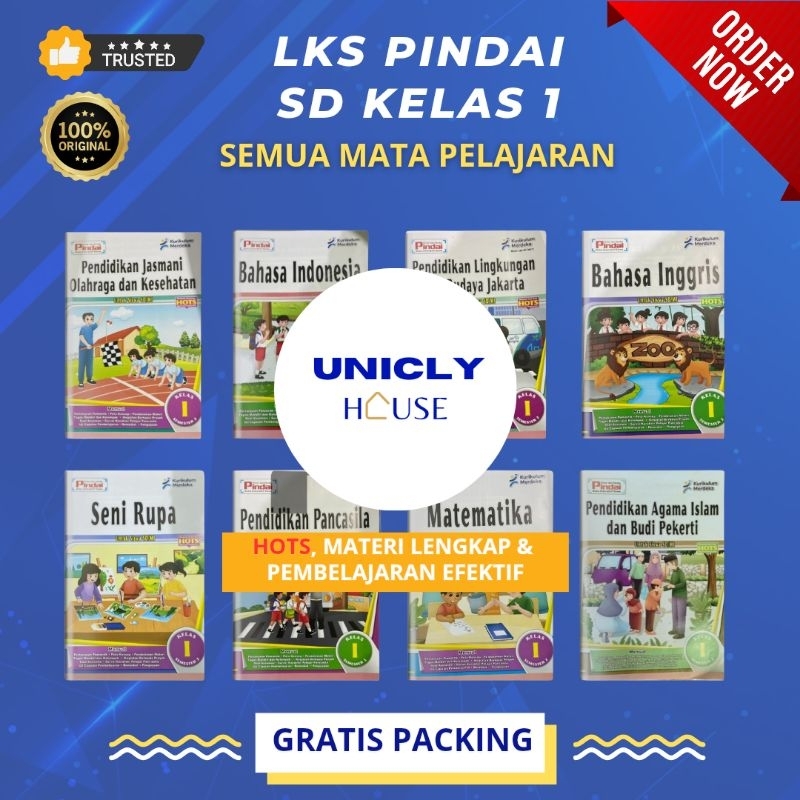 Unicly house - (SOAL HOTS) LKS PINDAI KELAS 1 SD SEMESTER 2 - KURIKULUM MERDEKA - SEMUA MATA PELAJAR
