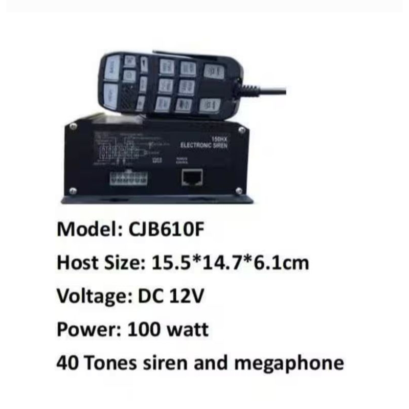 MODUL SIRINE CJB 610 ada 40 suara+megafon(TIDAK termasuk speaker/toa)