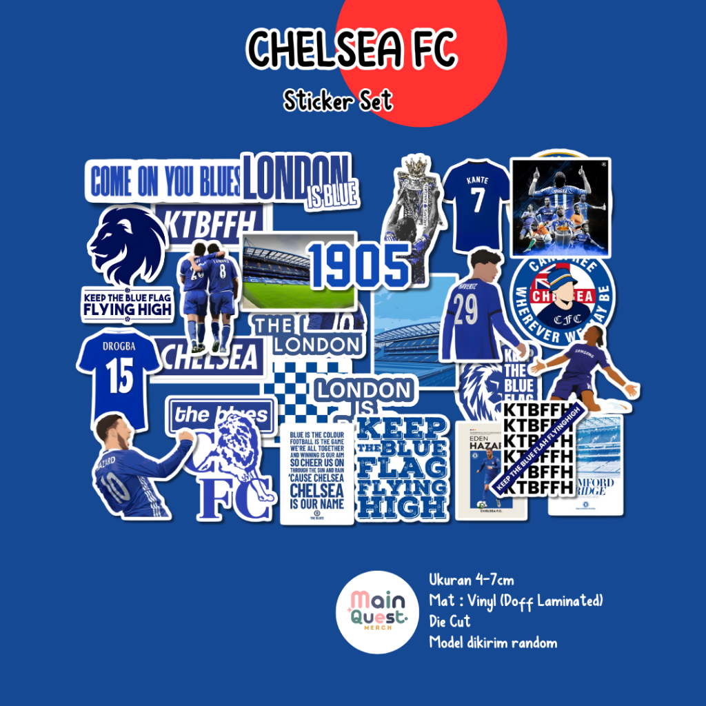 

Sticker Chelsea FC | Sticker Aesthetic / Sticker Tumblr / Sticker Laptop / Sticker Anti Air / Sticker Vinyl Die Cut / Sticker Kpop / Sticker Cute