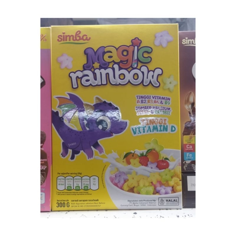 

SIMBA MAGIC RAINBOW CEREAL RASA BUAH 300GR ISI 2 BOX