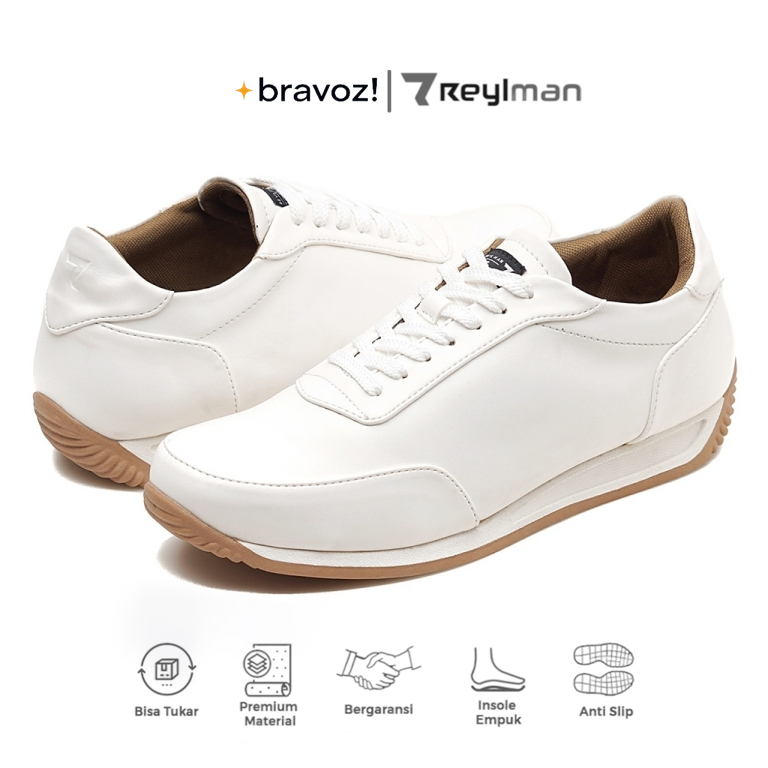 Reylman Faster White Sneakers Pria Original Casual Shoes