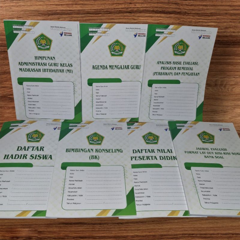 

ADMINISTRASI GURU KELAS MI KURIKULUM MERDEKA (1 PAKET 7 BUKU)