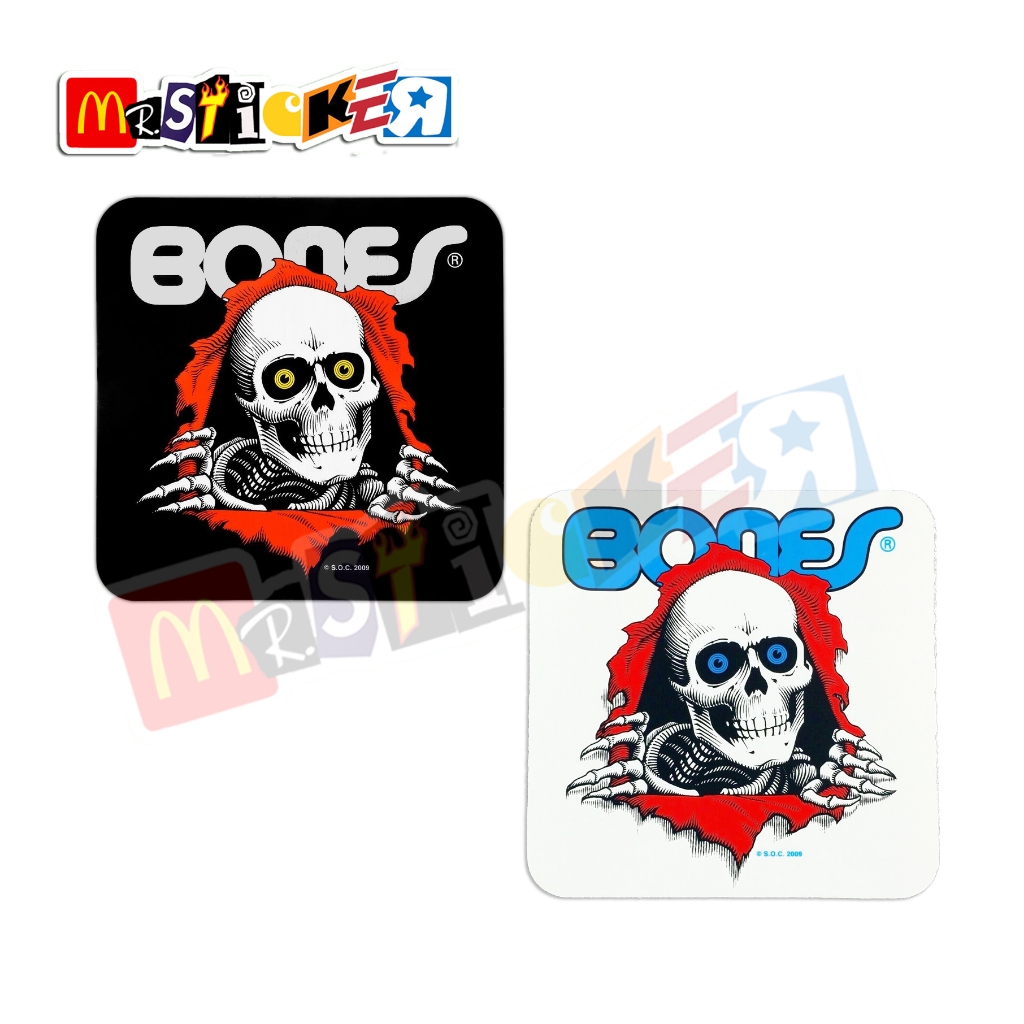 

sticker Powell Peralta Skateboards Bones Brigade Ripper skull logo stiker vintage retro