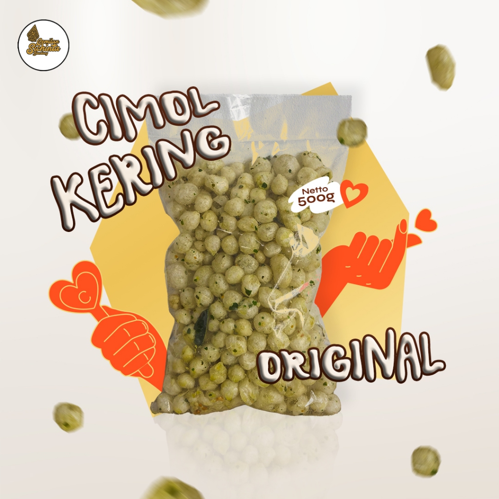 

500gr - Cimol Kering Original Daun Jeruk Renyah Cemilan Sichinta