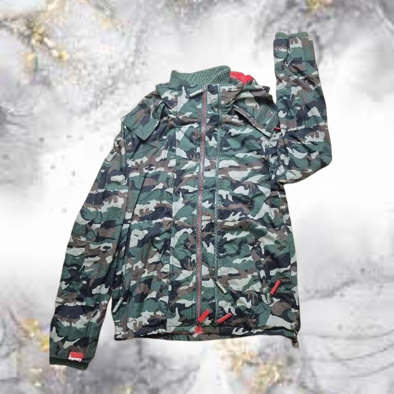 Jaket Outdoor Camo Superdry orisinal Mulus Mewah Like New Kolektor dari Baru