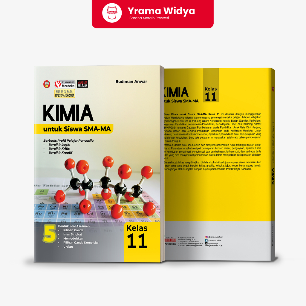 Yrama Widya - Kimia SMA-MA Kelas 11 CP032 (Buku Paket Kurikulum Merdeka) - Budiman Anwar