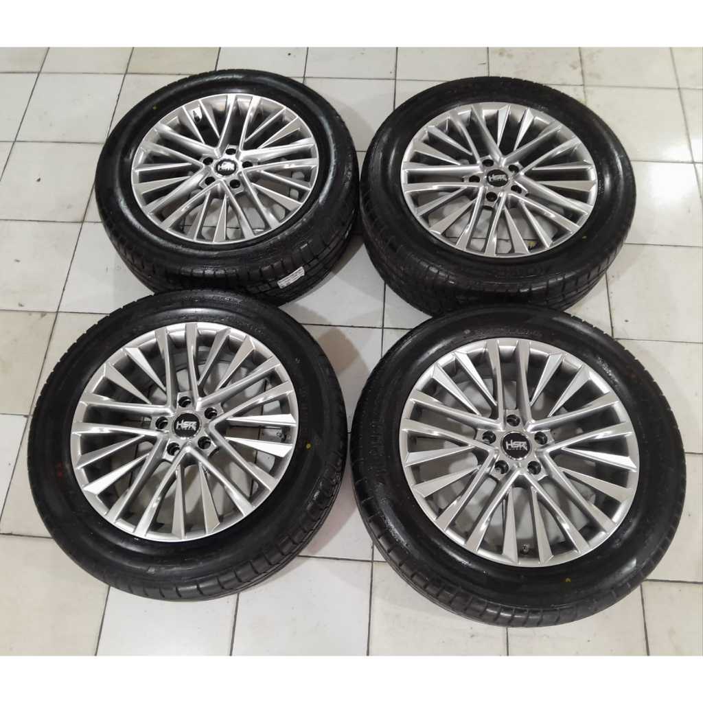 VELG SECOND HSR Ring 18 + BAN 235 55 R18 Cocok HRV CRV RUSH INNOVA CAPTIVA JUKE X TRAIL DLL