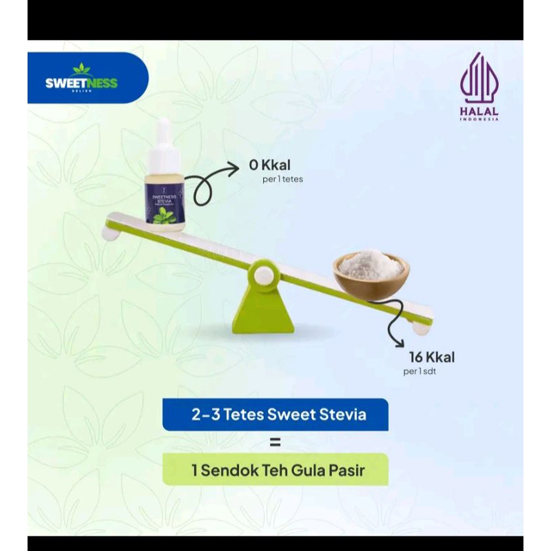 

SWEETNEESS STEVIA pemanis alami pengganti gula