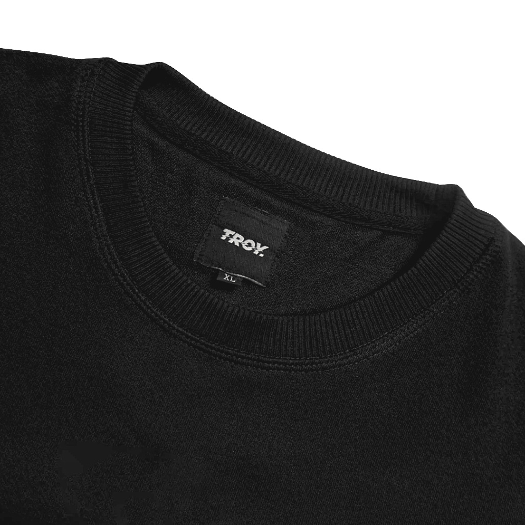 Troy Company Sweater Crewneck Black Nosferatu - Sweater Sweatshirt Hitam SW 3085