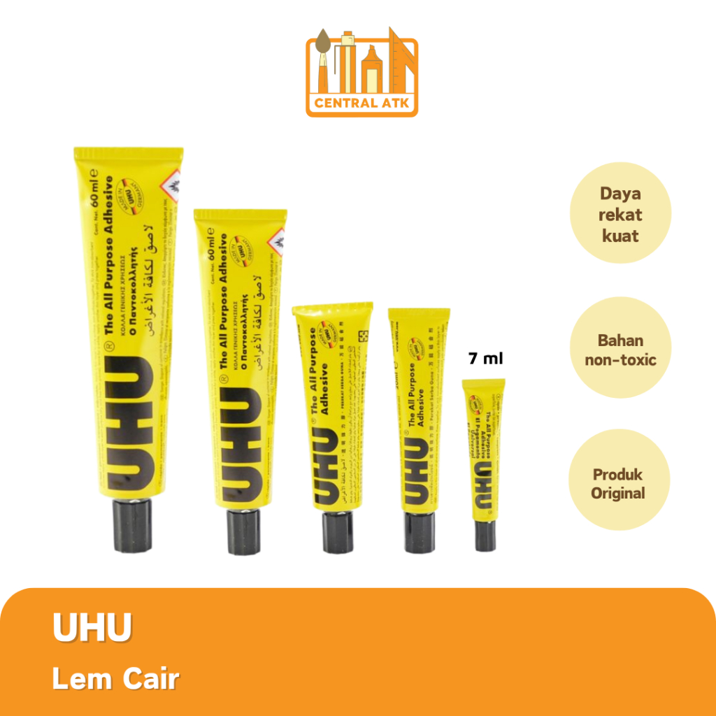

GLUE / PEREKAT / LEM CAIR UHU 7 ML RENTENG