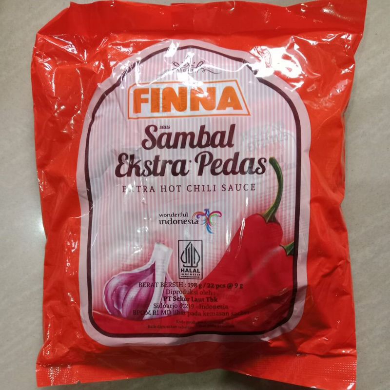

Saos Finna Sambal ekstra Pedas