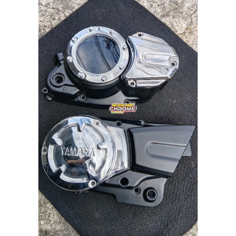 BAK MESIN CHROME TRANSPARAN HITAM DOFF RX KING