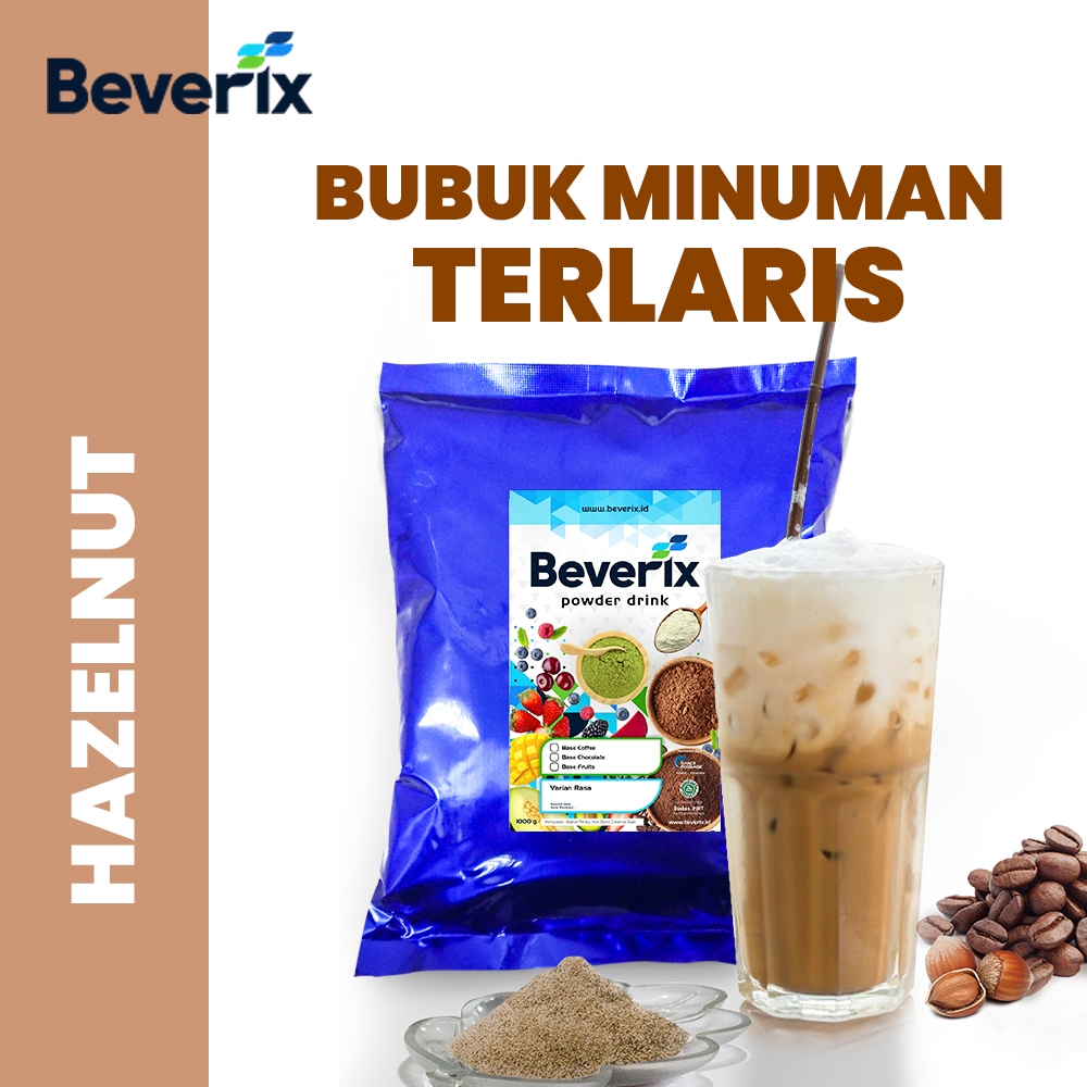 

BEVERIX Bubuk Minuman Kopi Premium Rasa Hazelnut 1 Kg Serbuk Minuman Kopi Hazelnut