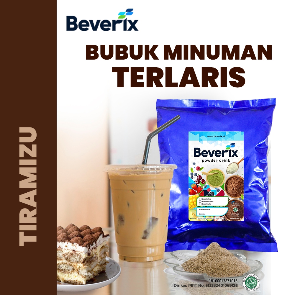 

BEVERIX Bubuk Minuman Kopi Premium Rasa Tiramizu 1 Kg Serbuk Minuman Kopi Tiramizu