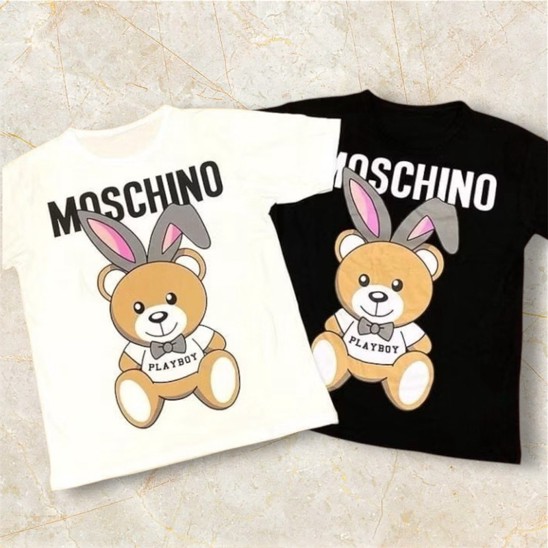 Kaos Wanita Oversize Bahan Katun Combed 30s Kaos Jumbo Wanita Kaos Oversize Moschino