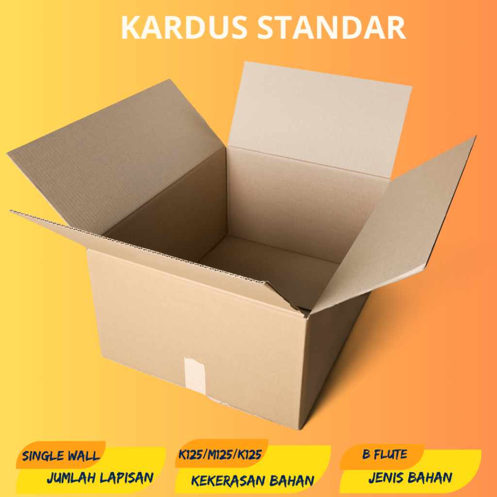 

Kardus Standar Polos Ukuran 32x20x32 cm