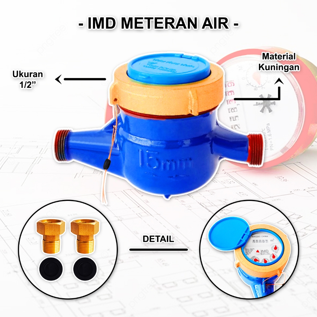 WMS-METERAN AIR IMD 1/2 INCH - WATER METER