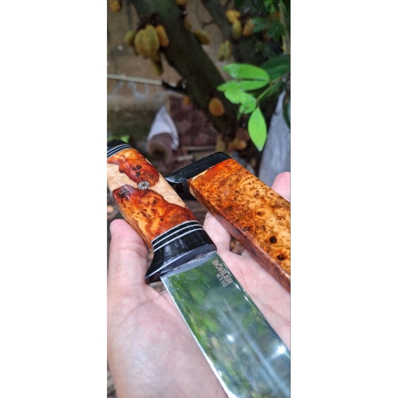 pisau daging golsem bohler k110 burl amboyna