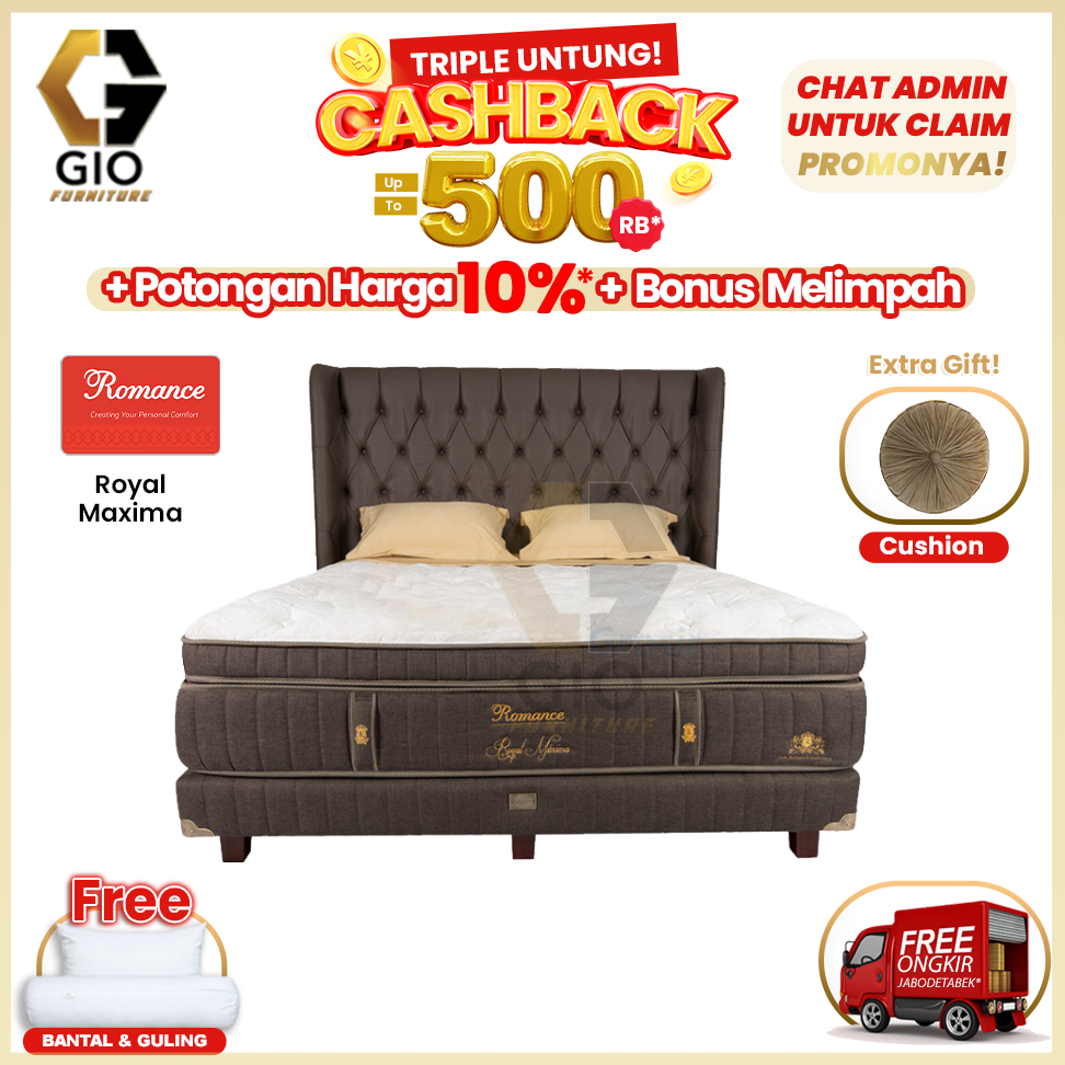 Kasur Romance Royal Maxima / Romance Springbed Royal Maxima (Fullset)