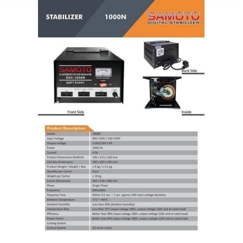 Stabilizer Samoto 1000VA SMT1000