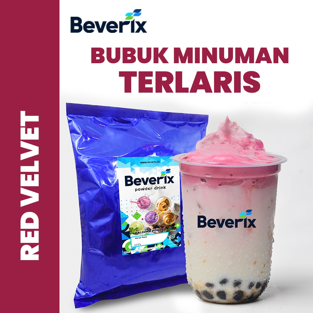 

BEVERIX Serbuk Minuman Sticky Milk Premium Dalgona Rasa Red Velvet 1 Kg