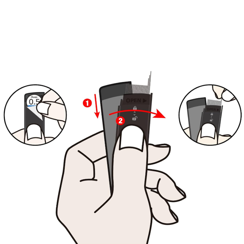 

RK Pentel Ain Stein Mechanical Pencil Lead Refill Drafting Isi Pensil Cetekan Mekanik Pentel Graph
