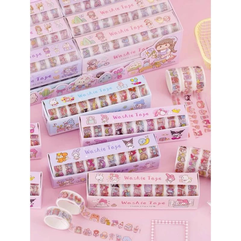 Washi Tape Gliter Sanrio isi 10roll