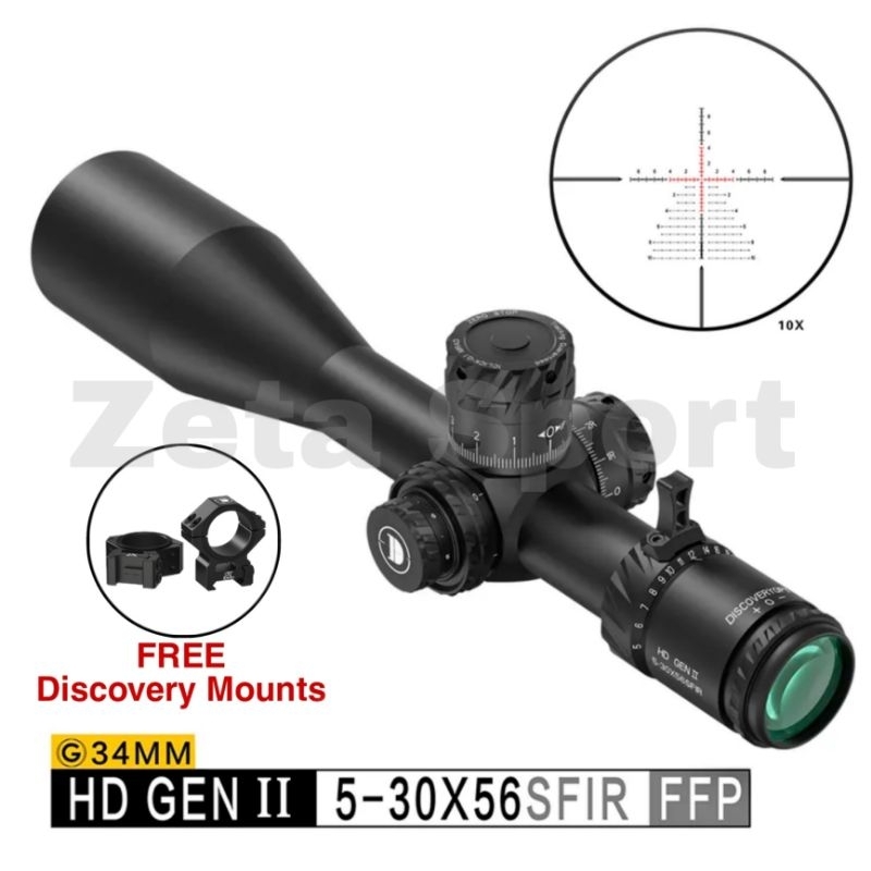 Telescope Discovery HD GEN2 5-30X56 SFIR FFP-Z 34mm Zero Stop Original 100% | Teleskop DiscoveryOPT