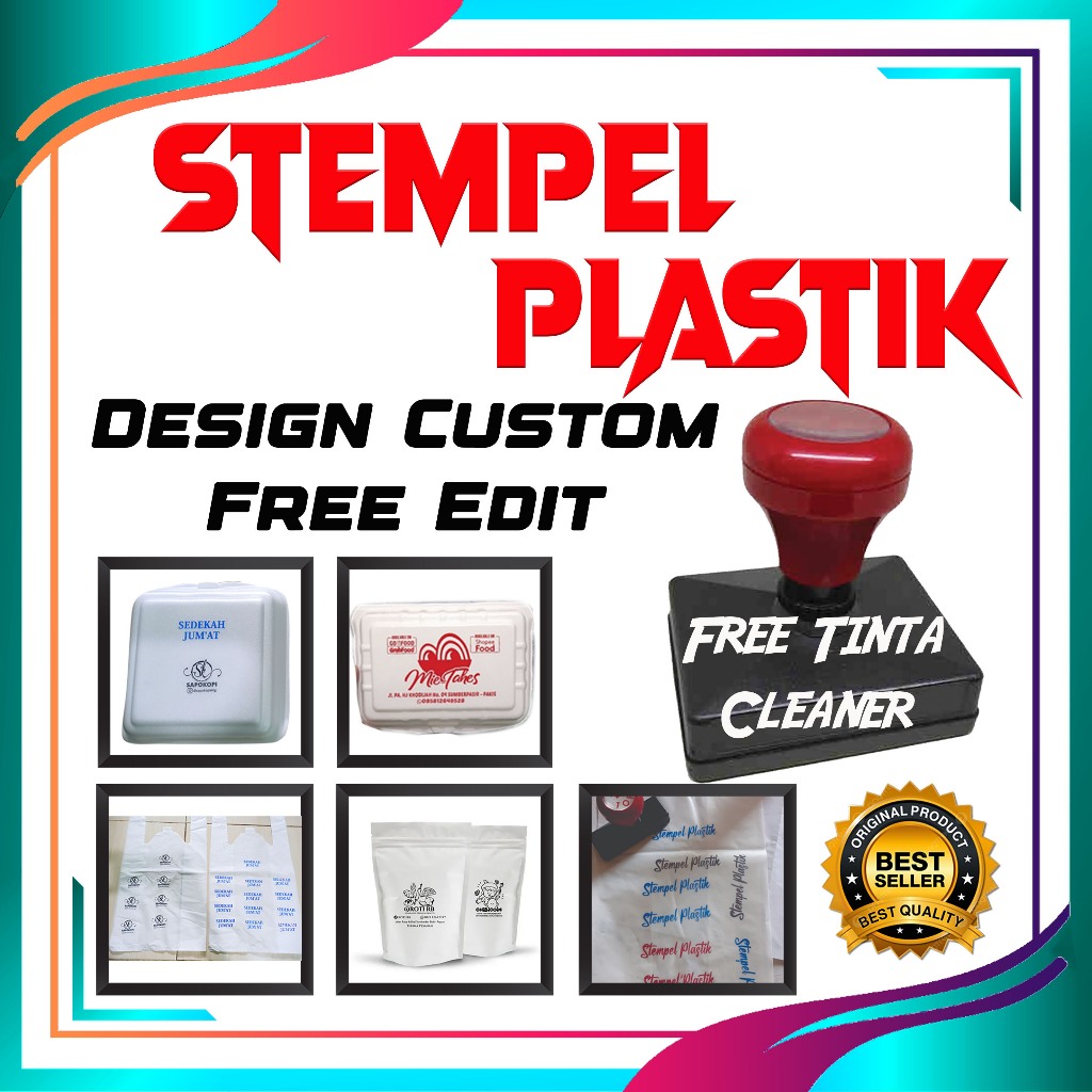 

Stempel Flash Plastik Tinta Permanen / Waterproof