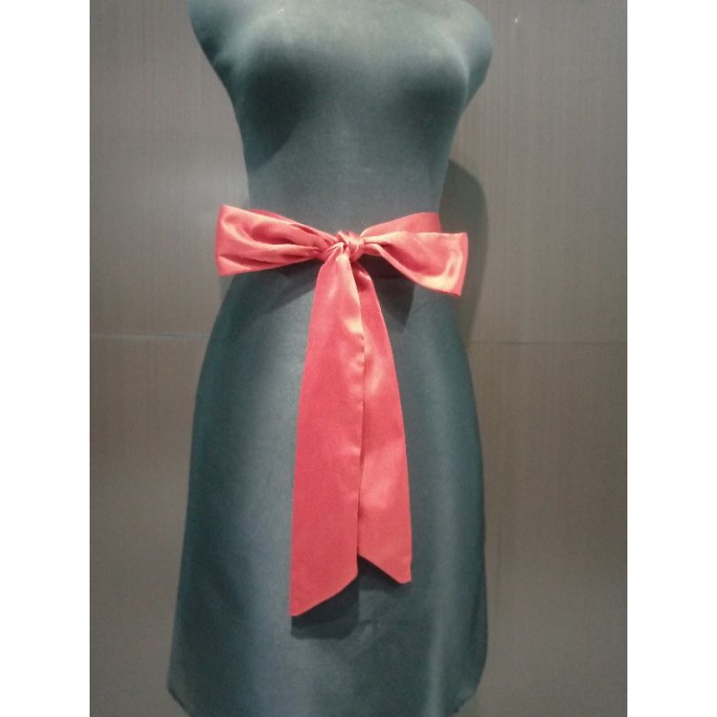 Obi belt satin halus  pengikat pinggang gamis dress kebaya anak dewasa prempuan.