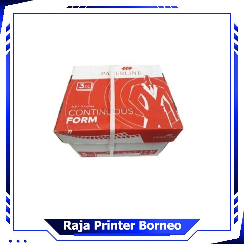 

Kertas CF Continuous Form Paperline 3 Ply Kecil Warna Perforasi Putih Merah Kuning 9 1/2 x 11 in Di bagi 2