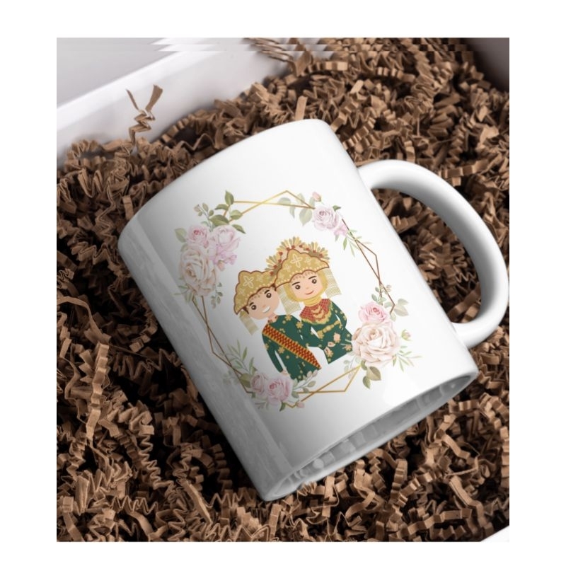 souvenir nikahan/souvenir mug/hampers wedding/kado pernikahan