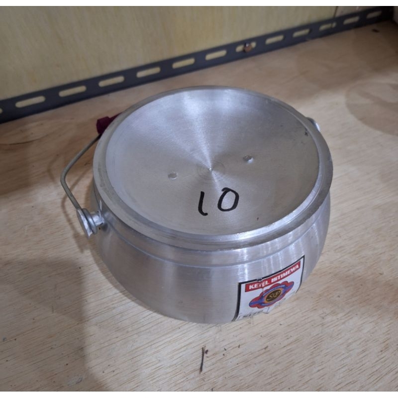 Ketel Priuk Periuk Kastrol Panci Beras Nasi Tradisional Istimewa SP Alumunium Cor Handle Kayu