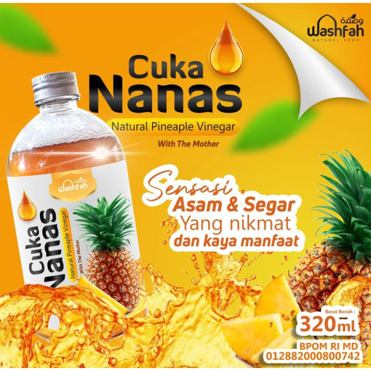 

Cuka Nanas Organik With The Mother by WASHFAH - Herbal - Ampuh Atasi Diabetes dan Gula Darah Alami