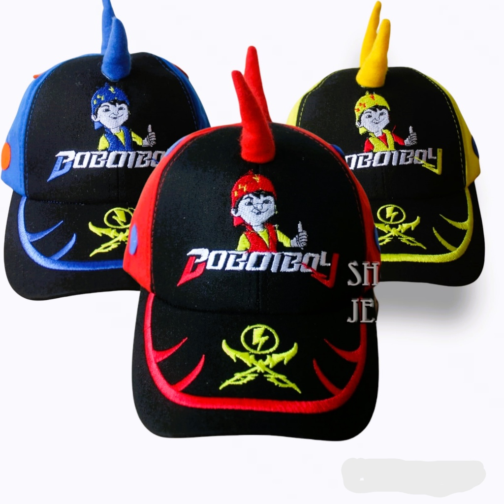 Topi Boboy  TANDUK Topi Anak Laki Laki Boboiboy Terbaru COD / Topi Boboiboy Anak Laki Laki