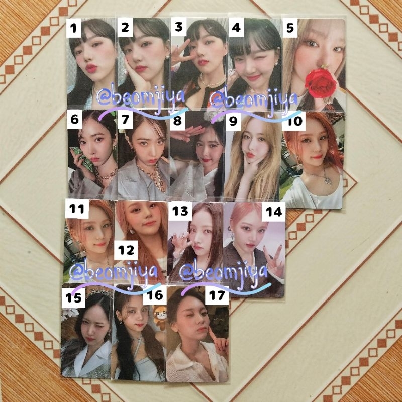 PC PHOTOCARD OFFICIAL VIVIZ GFRIEND EUNHA SINB UMJI