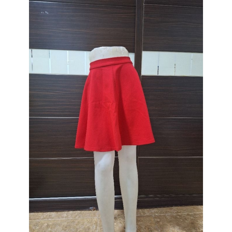 preloved rok vintage warna merah