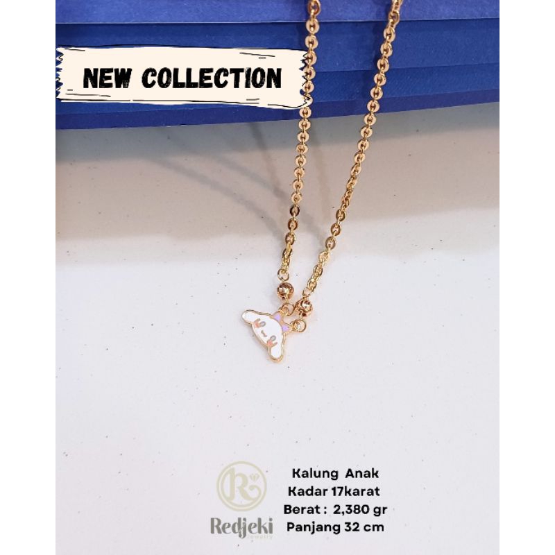 REDJEKI KALUNG CINNAMOROLL EMAS KADAR 17KARAT