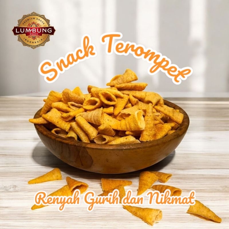 

Snack Terompet Original dan Balado 250 G Gurih Renyah dan Nikmat