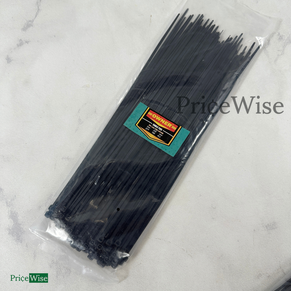 

1KG (12 pax) Kabel Ties 250 mm Hitam / Cable Tie / Kabel Tie / Kabel Tis