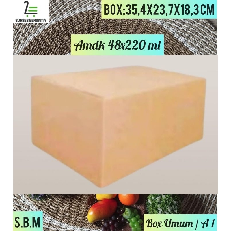 

Box 35.4x23.7x18.3cm(48x220 ml)/Kardus/hampers /karton